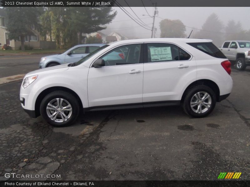 Summit White / Jet Black 2013 Chevrolet Equinox LS AWD