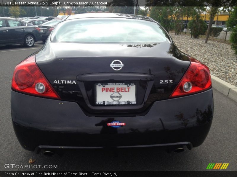 Crimson Black / Charcoal 2011 Nissan Altima 2.5 S Coupe