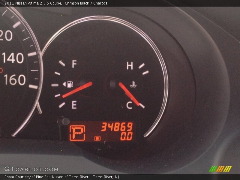 Crimson Black / Charcoal 2011 Nissan Altima 2.5 S Coupe