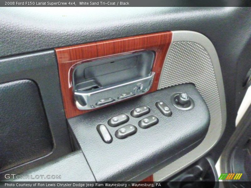 White Sand Tri-Coat / Black 2008 Ford F150 Lariat SuperCrew 4x4