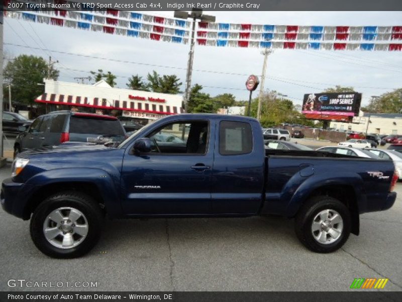 Indigo Ink Pearl / Graphite Gray 2007 Toyota Tacoma V6 TRD Sport Access Cab 4x4