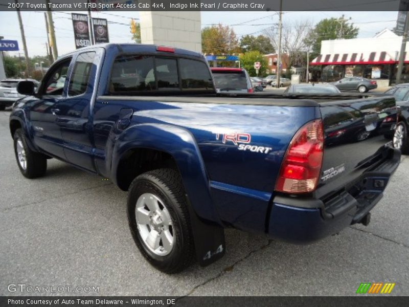 Indigo Ink Pearl / Graphite Gray 2007 Toyota Tacoma V6 TRD Sport Access Cab 4x4