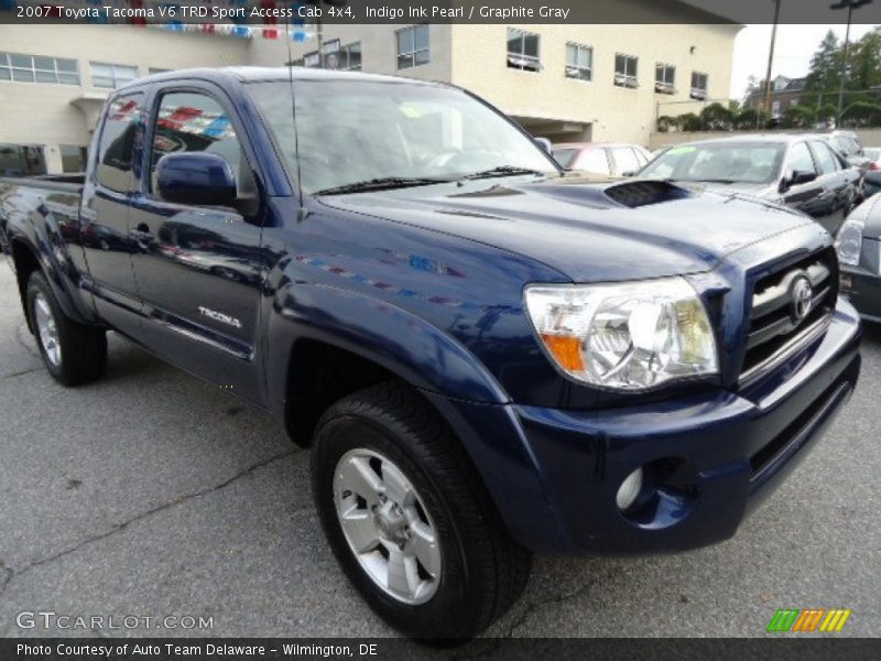 Indigo Ink Pearl / Graphite Gray 2007 Toyota Tacoma V6 TRD Sport Access Cab 4x4