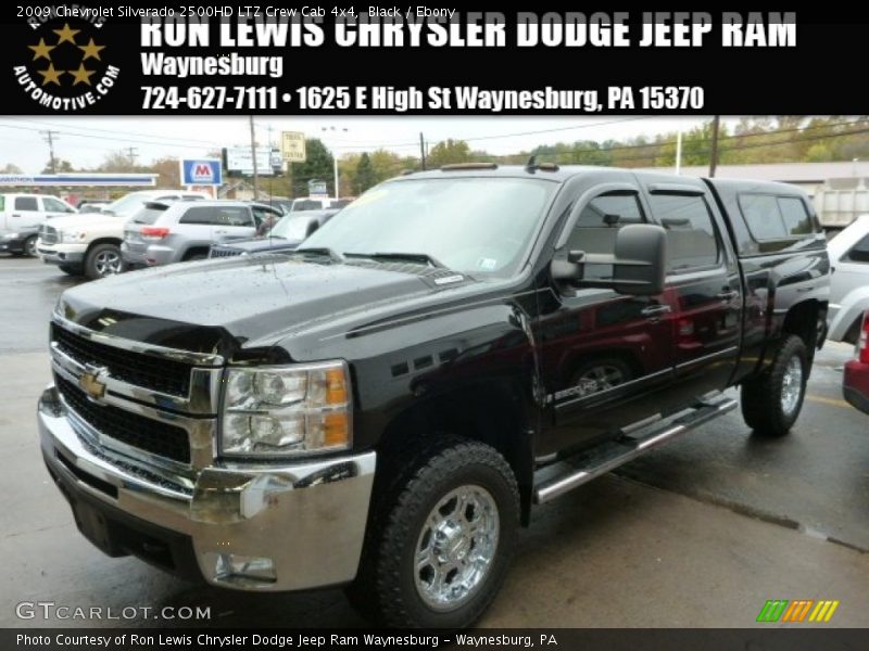 Black / Ebony 2009 Chevrolet Silverado 2500HD LTZ Crew Cab 4x4
