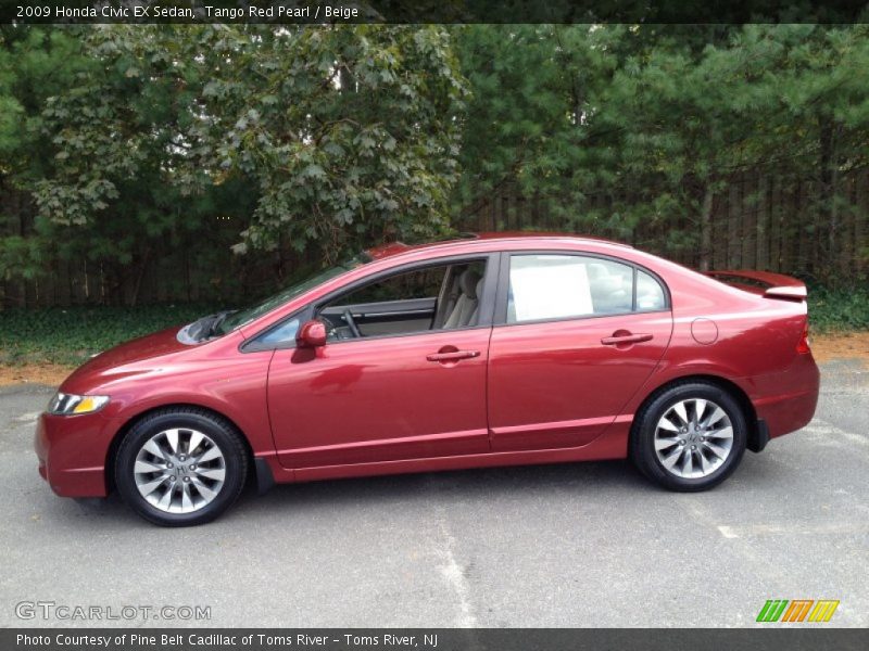  2009 Civic EX Sedan Tango Red Pearl