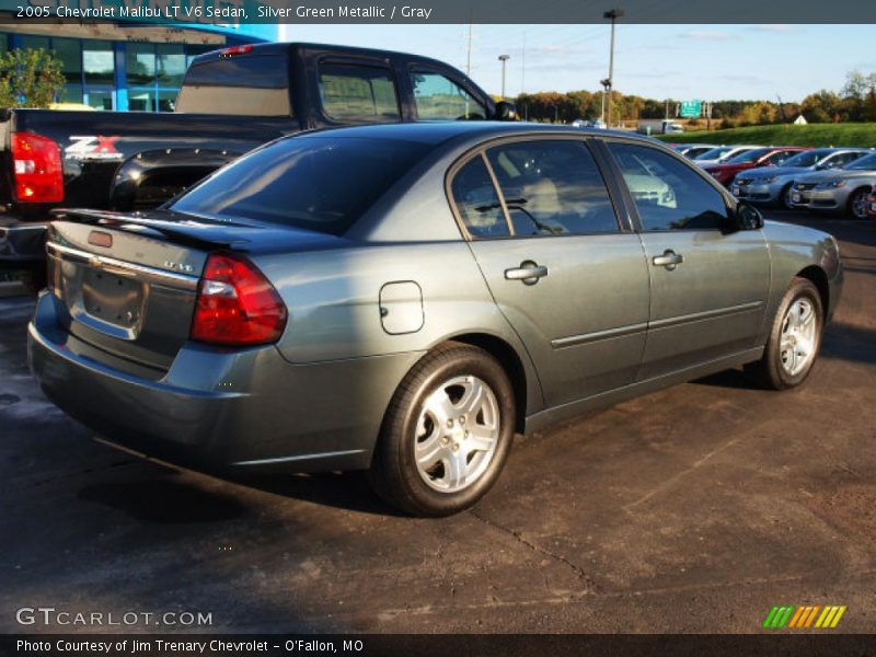 Silver Green Metallic / Gray 2005 Chevrolet Malibu LT V6 Sedan