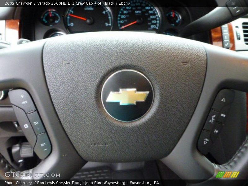 Black / Ebony 2009 Chevrolet Silverado 2500HD LTZ Crew Cab 4x4