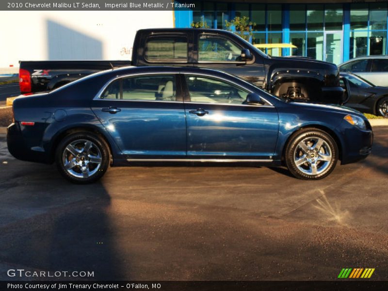 Imperial Blue Metallic / Titanium 2010 Chevrolet Malibu LT Sedan