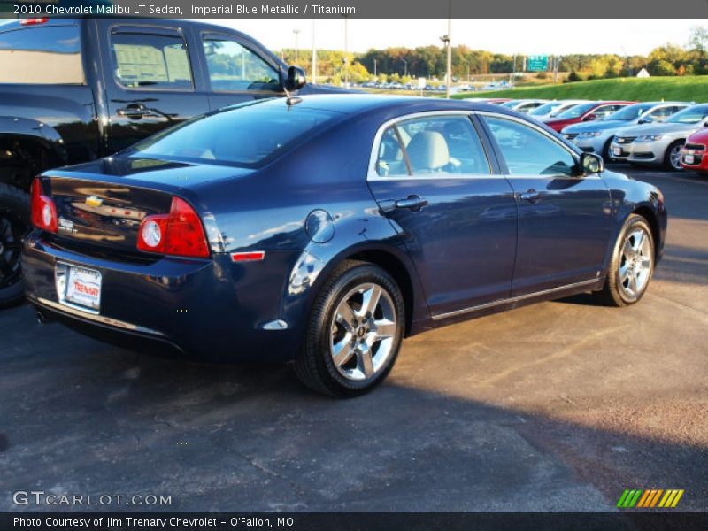 Imperial Blue Metallic / Titanium 2010 Chevrolet Malibu LT Sedan
