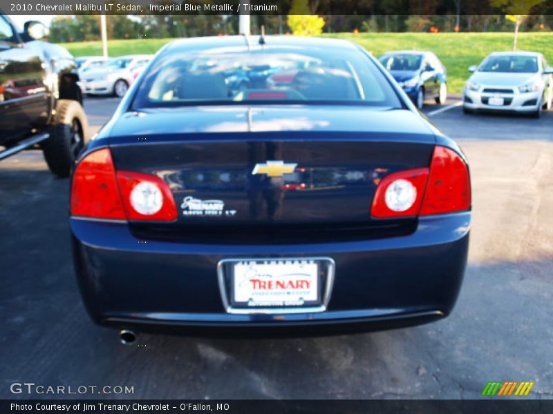 Imperial Blue Metallic / Titanium 2010 Chevrolet Malibu LT Sedan