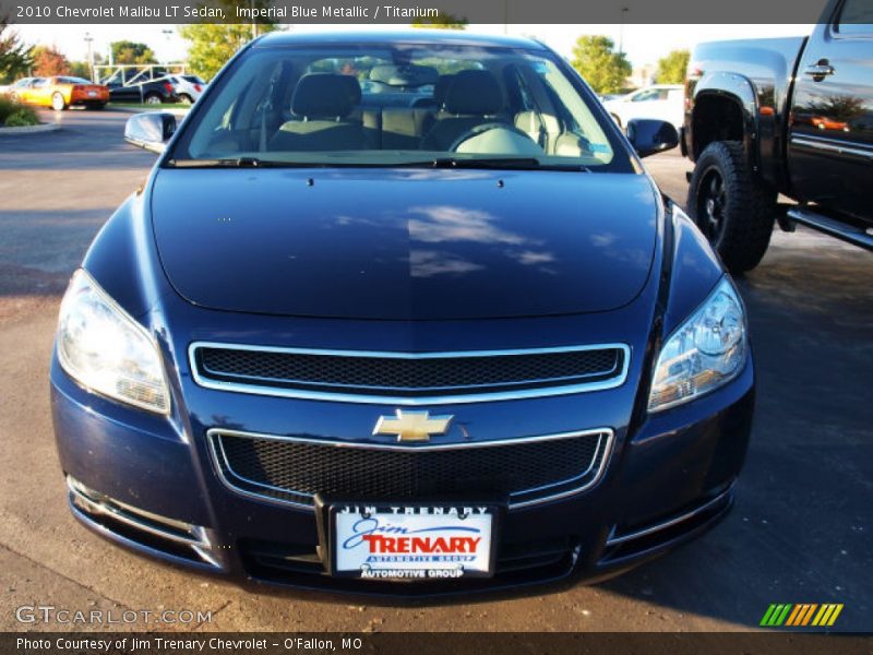 Imperial Blue Metallic / Titanium 2010 Chevrolet Malibu LT Sedan