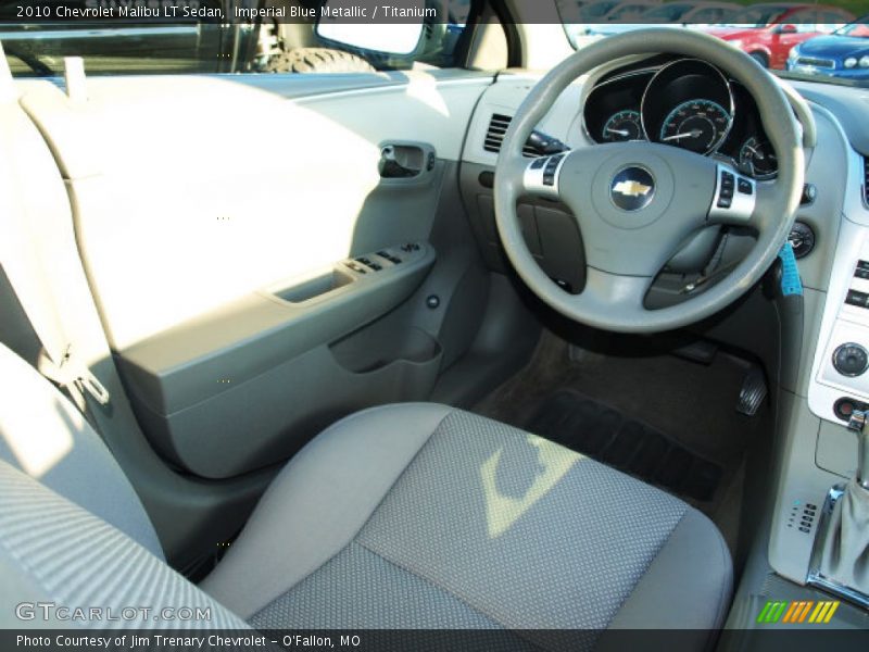 Imperial Blue Metallic / Titanium 2010 Chevrolet Malibu LT Sedan