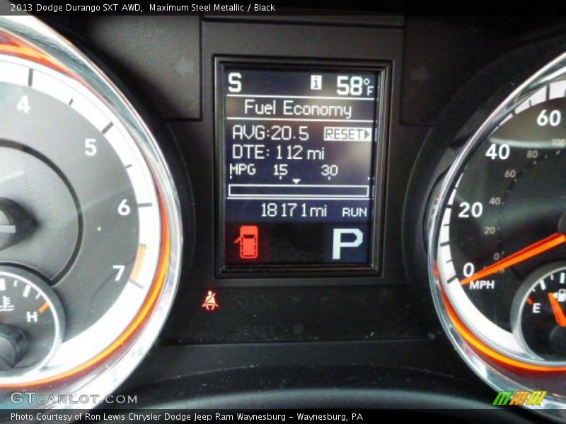 Maximum Steel Metallic / Black 2013 Dodge Durango SXT AWD
