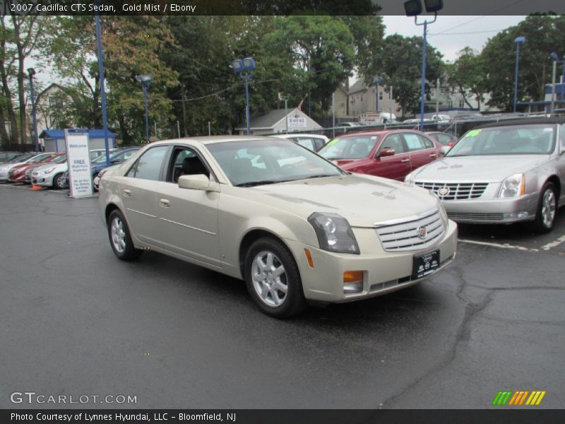 Gold Mist / Ebony 2007 Cadillac CTS Sedan
