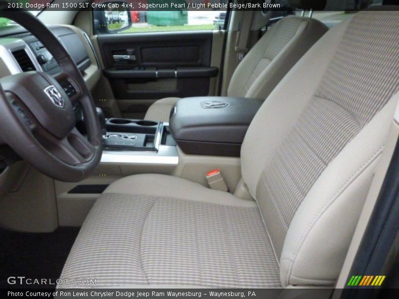 Sagebrush Pearl / Light Pebble Beige/Bark Brown 2012 Dodge Ram 1500 SLT Crew Cab 4x4