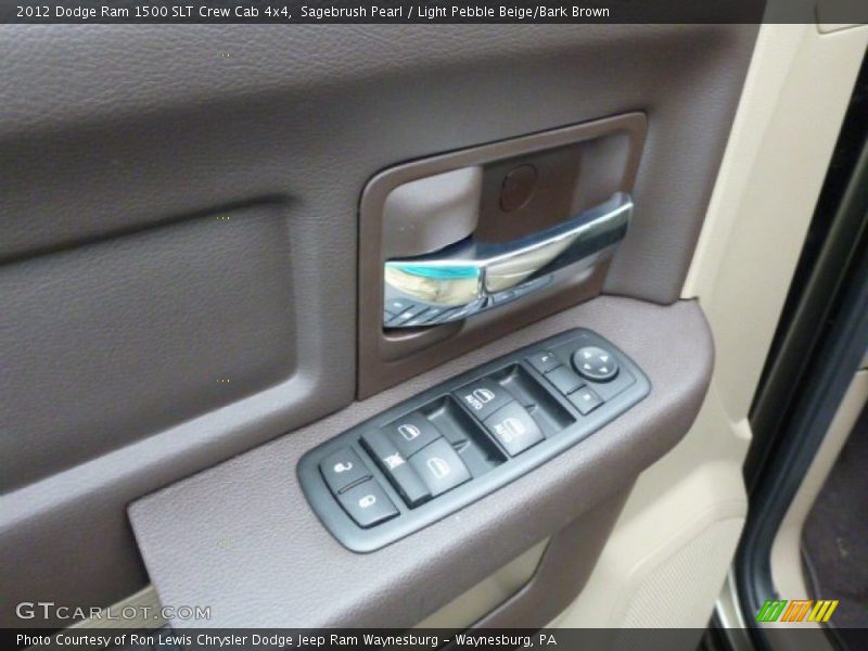Sagebrush Pearl / Light Pebble Beige/Bark Brown 2012 Dodge Ram 1500 SLT Crew Cab 4x4
