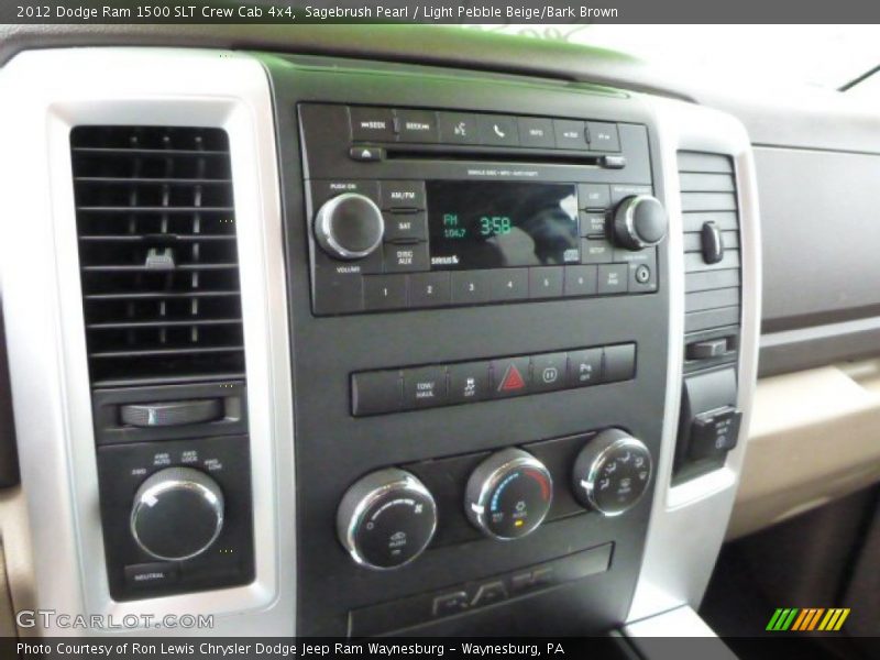 Sagebrush Pearl / Light Pebble Beige/Bark Brown 2012 Dodge Ram 1500 SLT Crew Cab 4x4