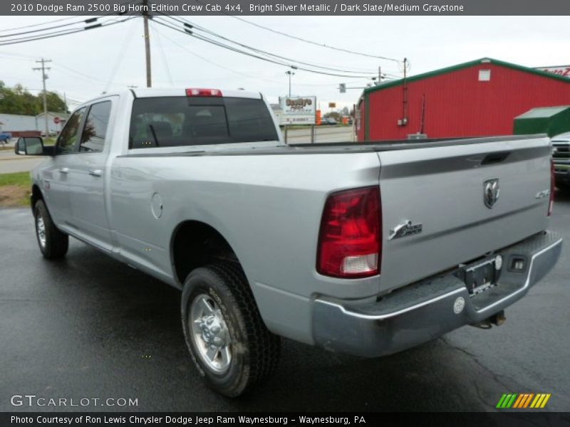 Bright Silver Metallic / Dark Slate/Medium Graystone 2010 Dodge Ram 2500 Big Horn Edition Crew Cab 4x4