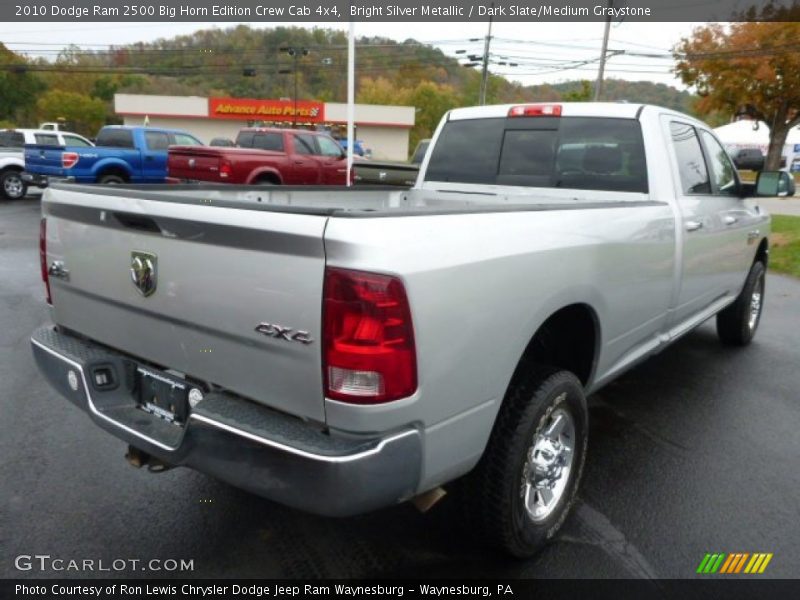Bright Silver Metallic / Dark Slate/Medium Graystone 2010 Dodge Ram 2500 Big Horn Edition Crew Cab 4x4