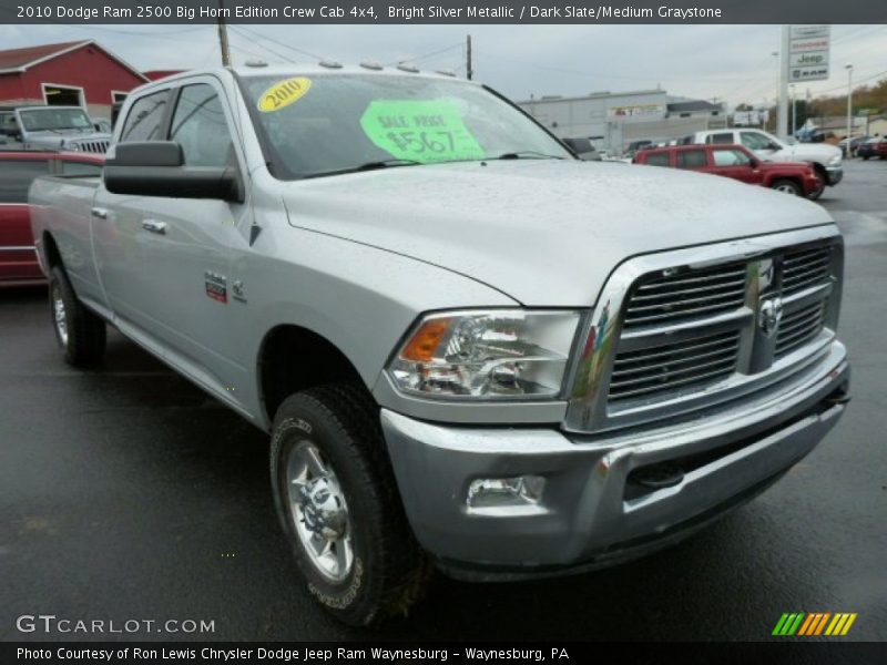 Bright Silver Metallic / Dark Slate/Medium Graystone 2010 Dodge Ram 2500 Big Horn Edition Crew Cab 4x4