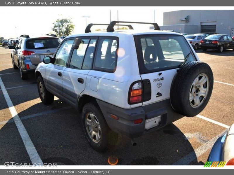 White / Dark Gray 1998 Toyota RAV4 4WD