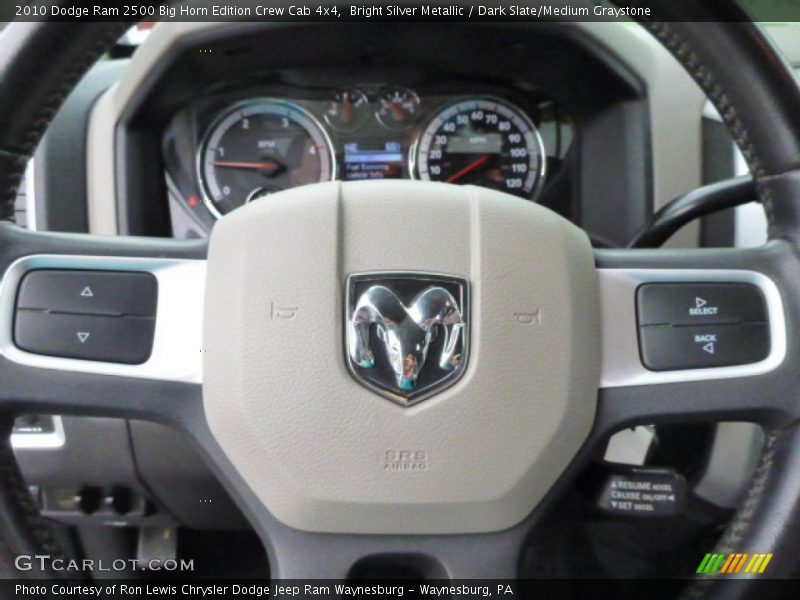 Bright Silver Metallic / Dark Slate/Medium Graystone 2010 Dodge Ram 2500 Big Horn Edition Crew Cab 4x4