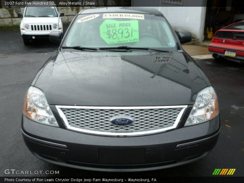 Alloy Metallic / Shale 2007 Ford Five Hundred SEL