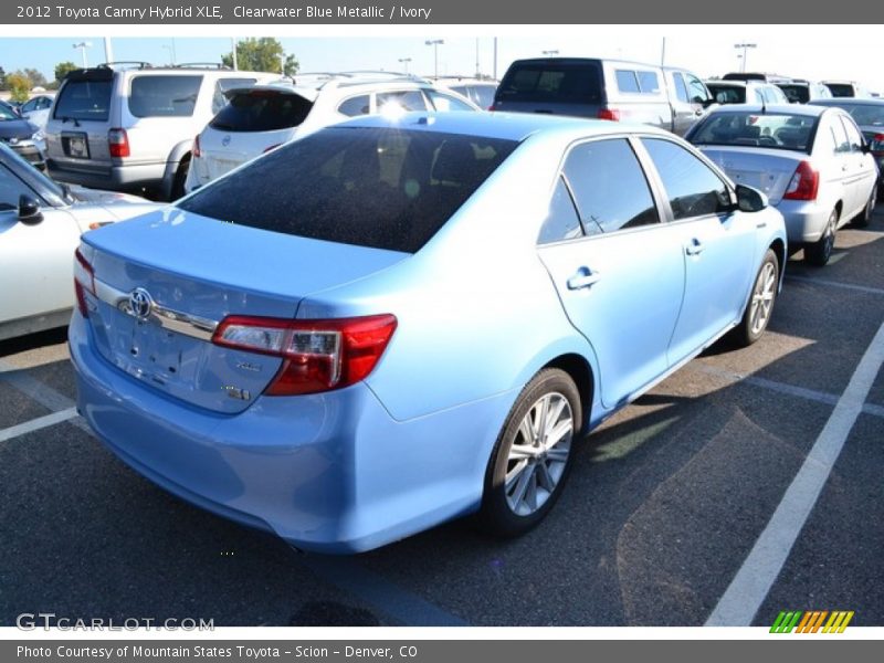 Clearwater Blue Metallic / Ivory 2012 Toyota Camry Hybrid XLE