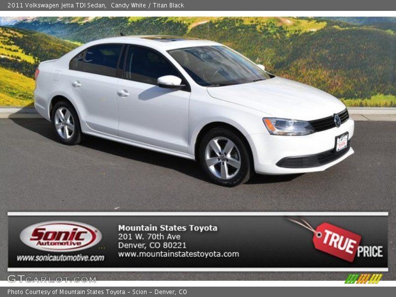 Candy White / Titan Black 2011 Volkswagen Jetta TDI Sedan
