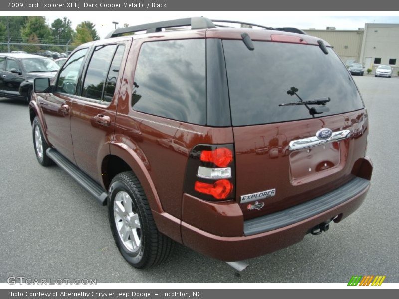 Dark Copper Metallic / Black 2009 Ford Explorer XLT