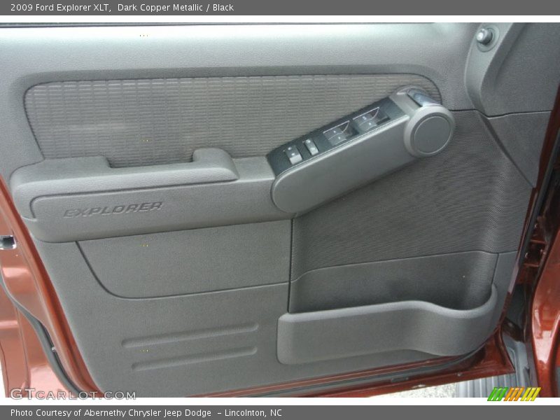 Dark Copper Metallic / Black 2009 Ford Explorer XLT