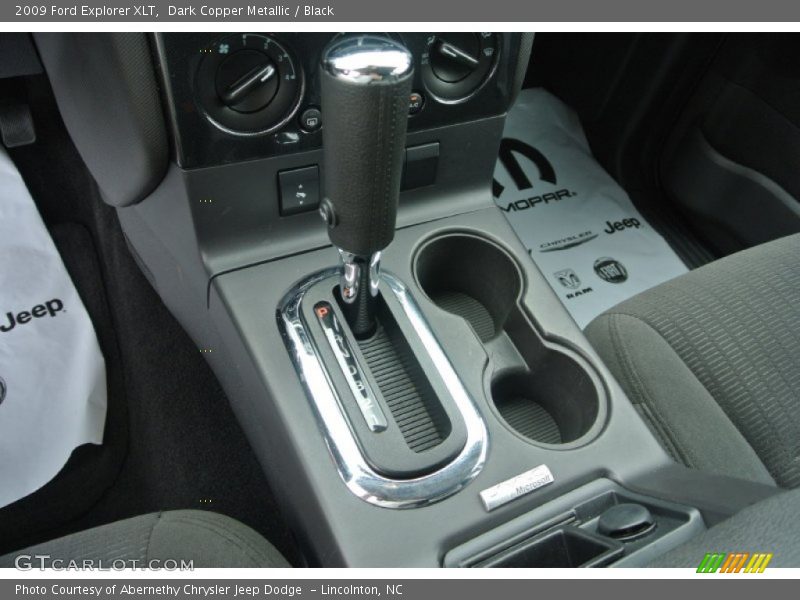 Dark Copper Metallic / Black 2009 Ford Explorer XLT