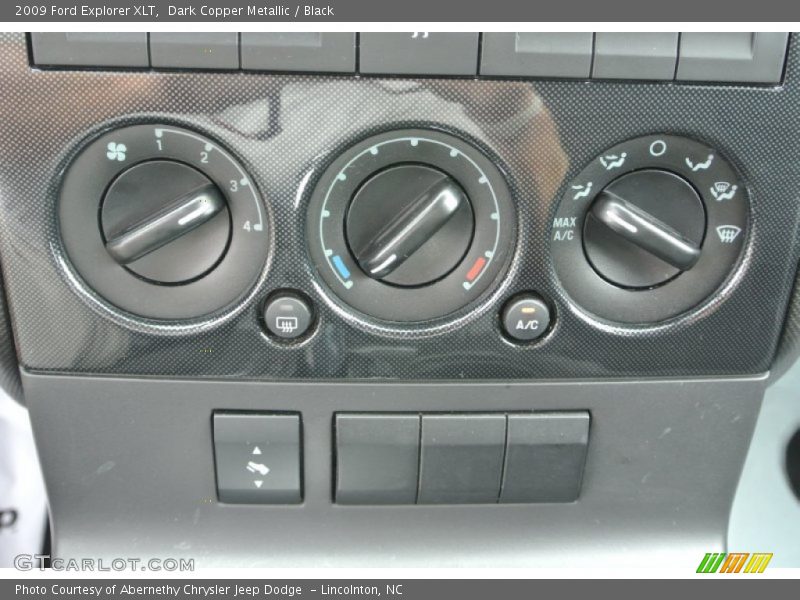 Dark Copper Metallic / Black 2009 Ford Explorer XLT