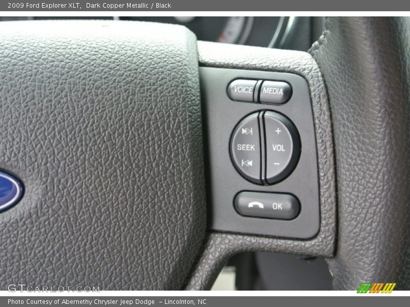 Dark Copper Metallic / Black 2009 Ford Explorer XLT