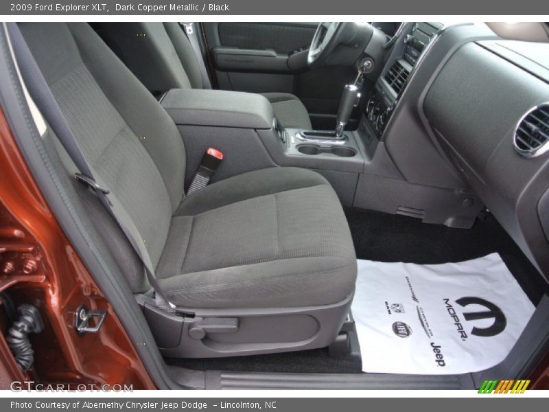 Dark Copper Metallic / Black 2009 Ford Explorer XLT