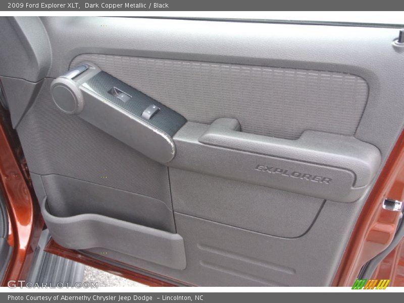 Dark Copper Metallic / Black 2009 Ford Explorer XLT