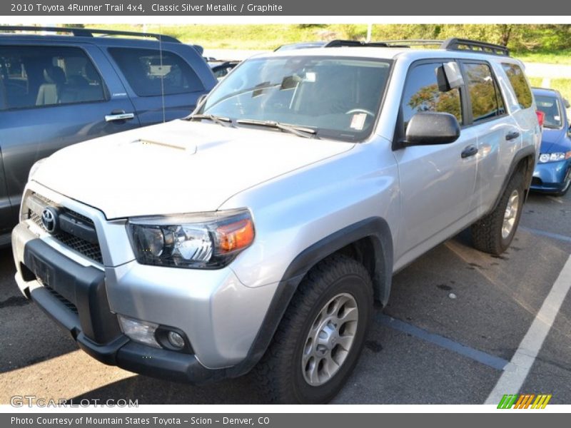 Classic Silver Metallic / Graphite 2010 Toyota 4Runner Trail 4x4