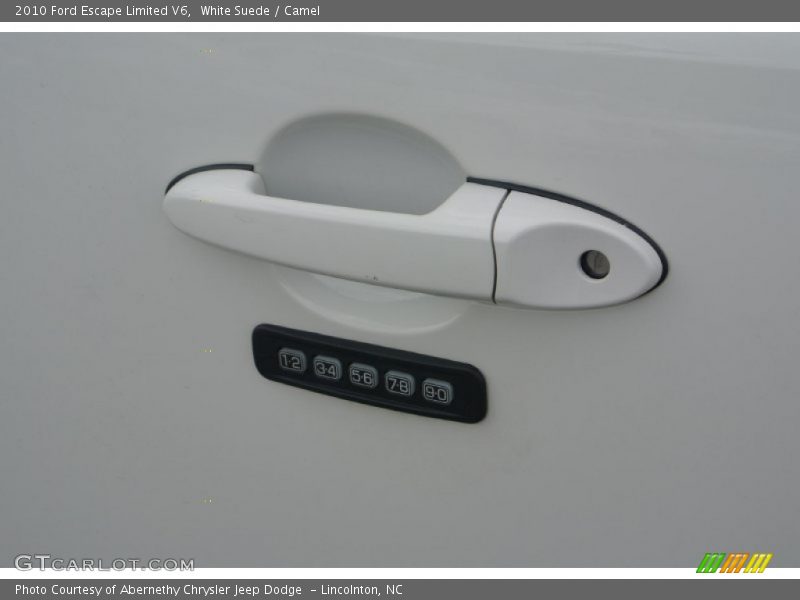 White Suede / Camel 2010 Ford Escape Limited V6