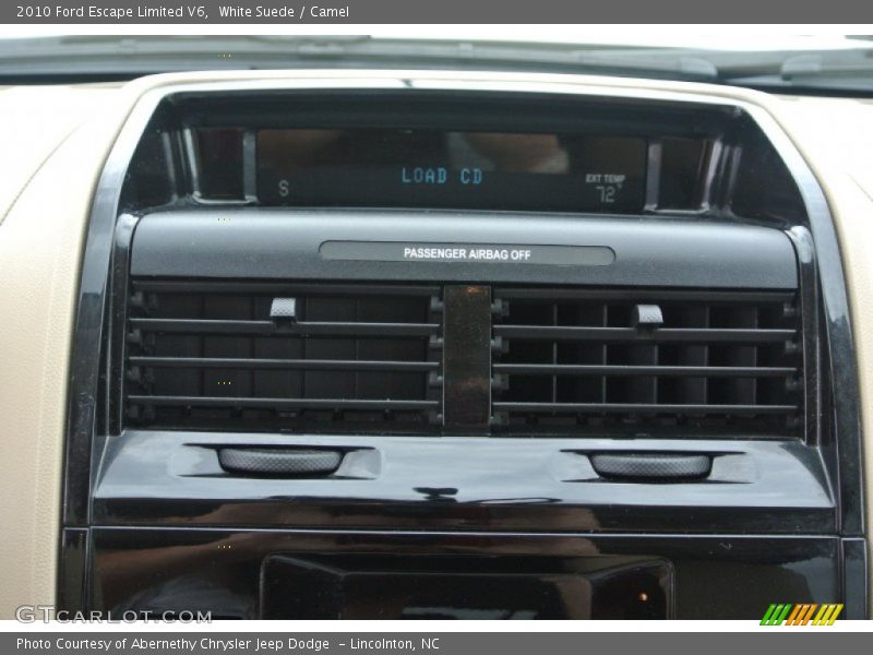 White Suede / Camel 2010 Ford Escape Limited V6