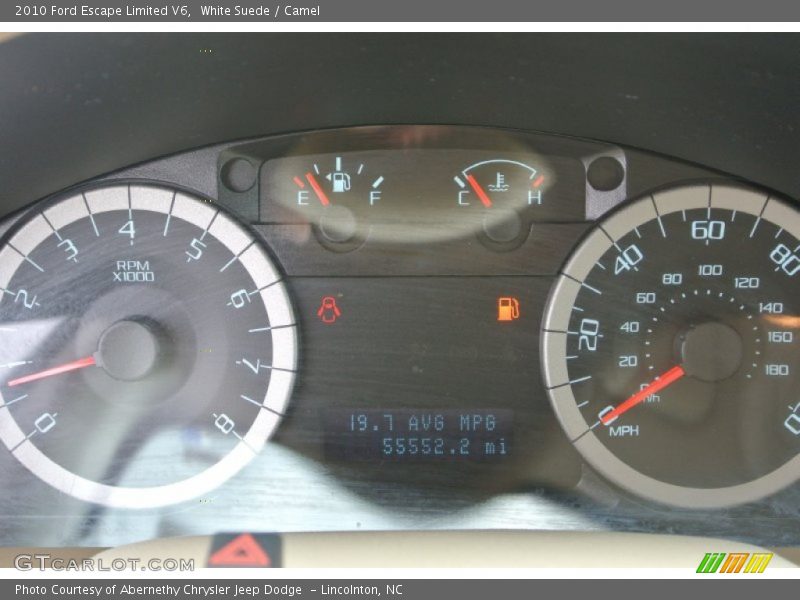 White Suede / Camel 2010 Ford Escape Limited V6