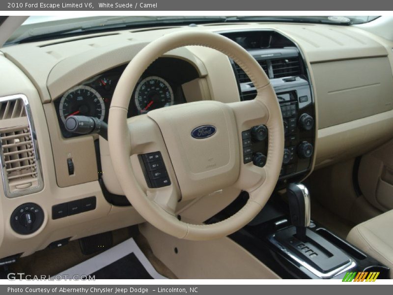 White Suede / Camel 2010 Ford Escape Limited V6