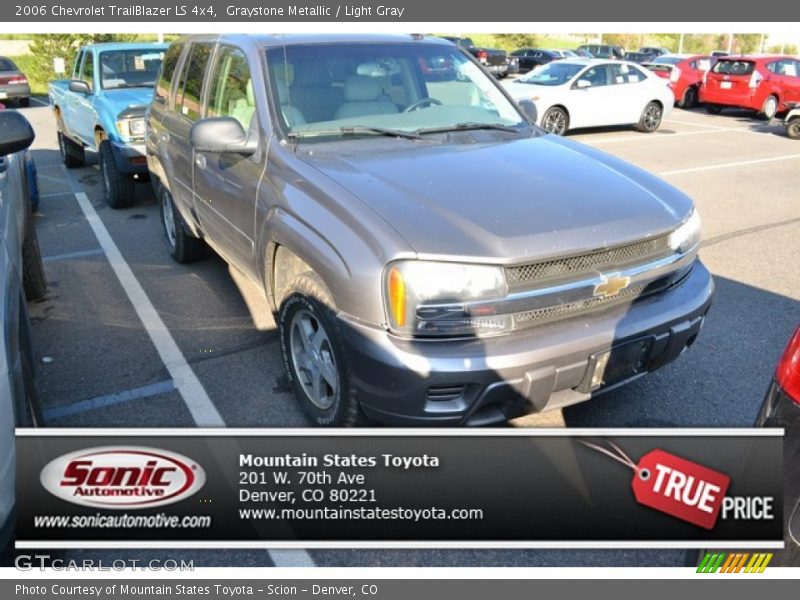 Graystone Metallic / Light Gray 2006 Chevrolet TrailBlazer LS 4x4
