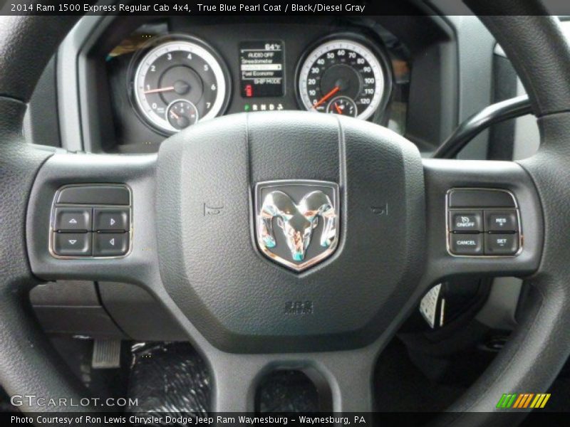 True Blue Pearl Coat / Black/Diesel Gray 2014 Ram 1500 Express Regular Cab 4x4