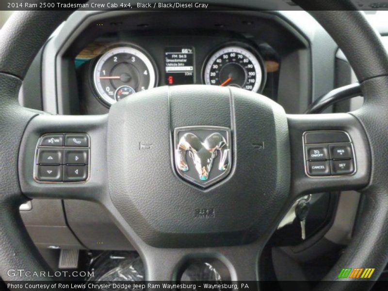 Black / Black/Diesel Gray 2014 Ram 2500 Tradesman Crew Cab 4x4