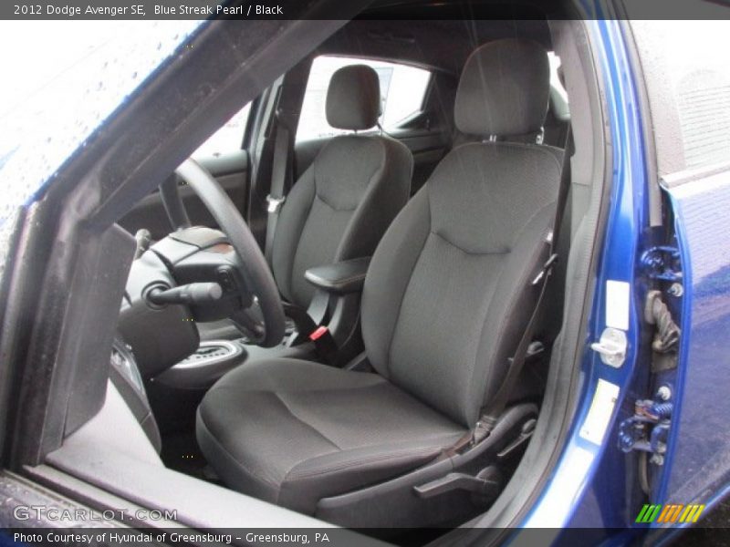 Blue Streak Pearl / Black 2012 Dodge Avenger SE