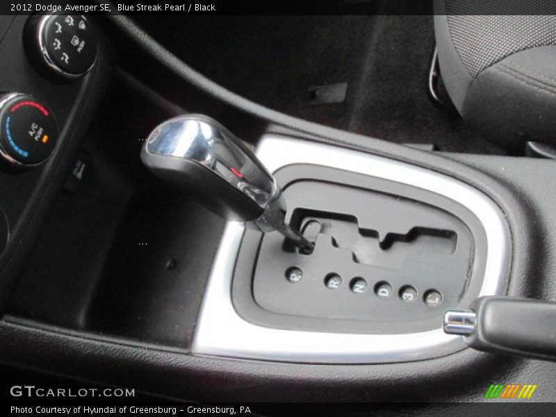 Blue Streak Pearl / Black 2012 Dodge Avenger SE