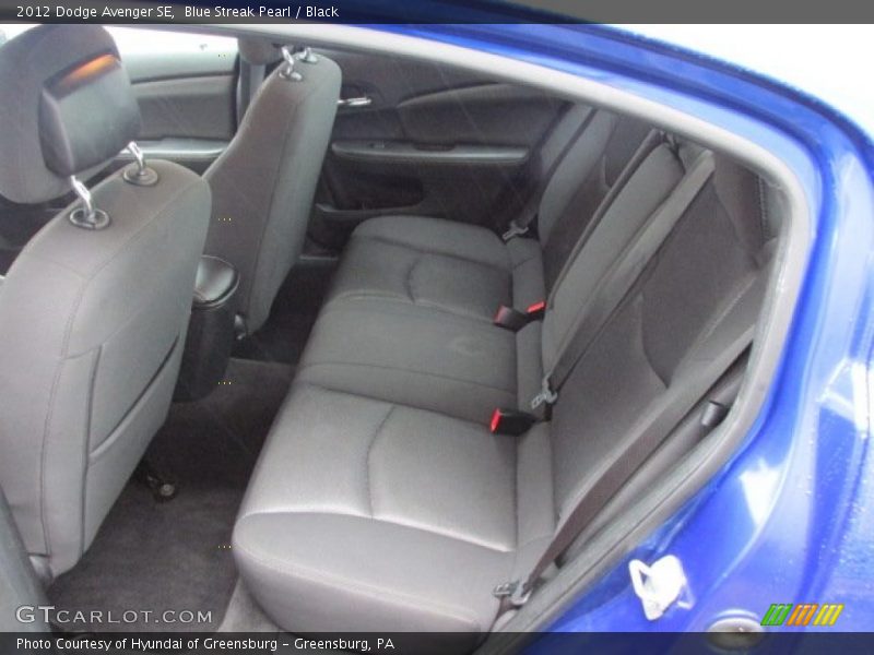 Blue Streak Pearl / Black 2012 Dodge Avenger SE