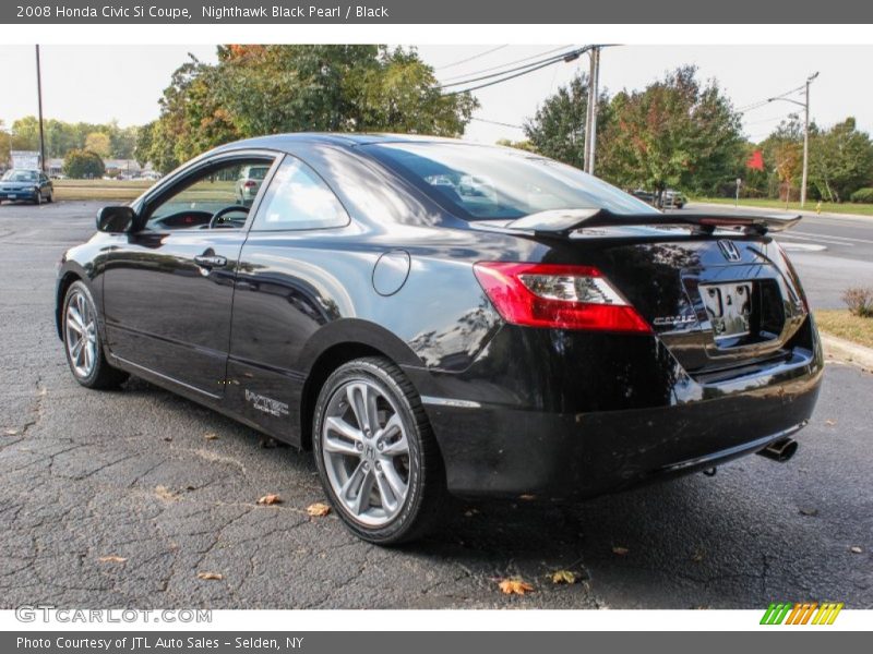 Nighthawk Black Pearl / Black 2008 Honda Civic Si Coupe