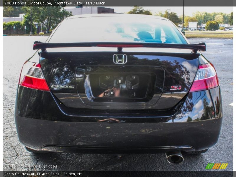 Nighthawk Black Pearl / Black 2008 Honda Civic Si Coupe