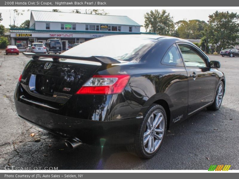 Nighthawk Black Pearl / Black 2008 Honda Civic Si Coupe